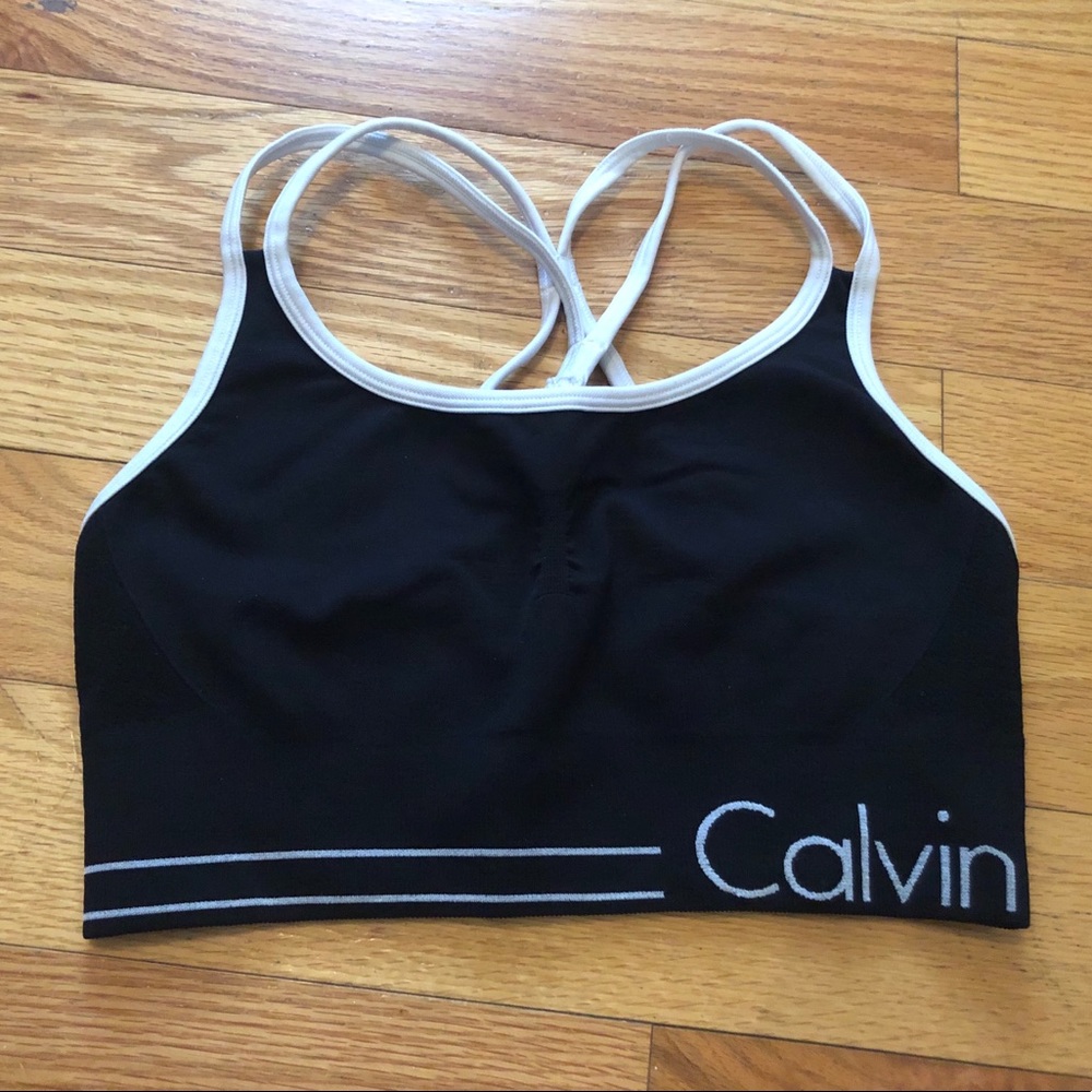 Calvin Klein Performance Sports Bra Black EUC